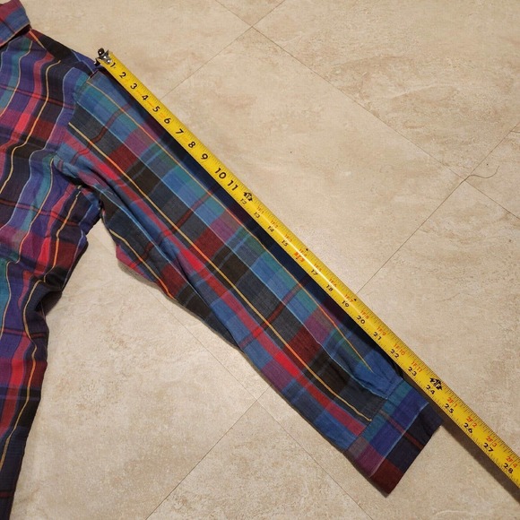 VTG 90s Polo Ralph Lauren Mens L Large Long Sleeve Button Down Shirt Handwoven - Picture 8 of 9